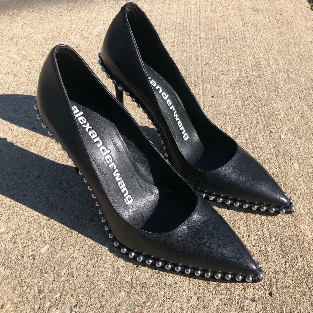Alexander Wang Rie Studded Leather Pumps